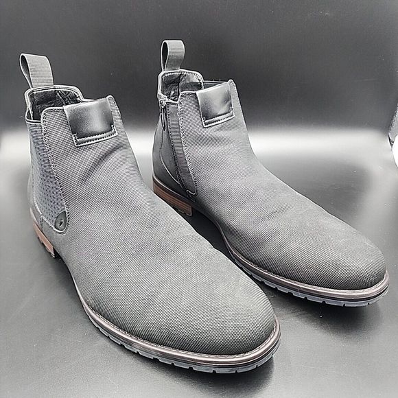 Stacy Adams Oakhurst Boots Chukka Style 21441-001 Size 11 Memory Foam Black - Picture 1 of 11